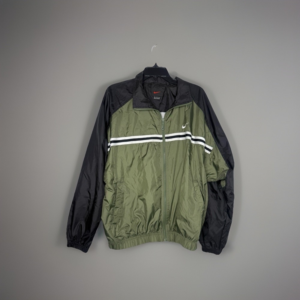 Vtg Nike Mens Large Travis Scott Mini Swoosh‎ Color Block Windbreaker Jacket